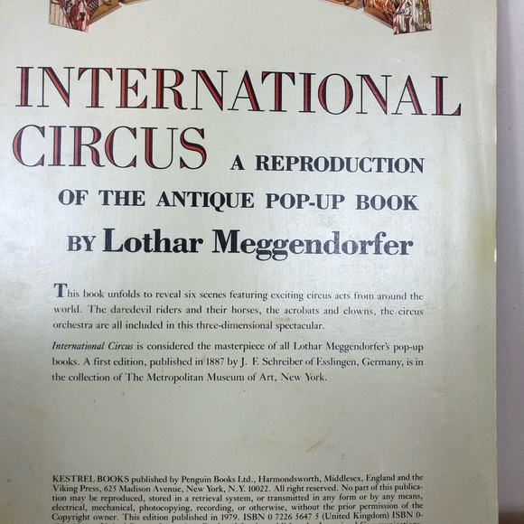 Lothar Meggendorfer’s 1979 International Circus Pop Up Book - Picture 7 of 13